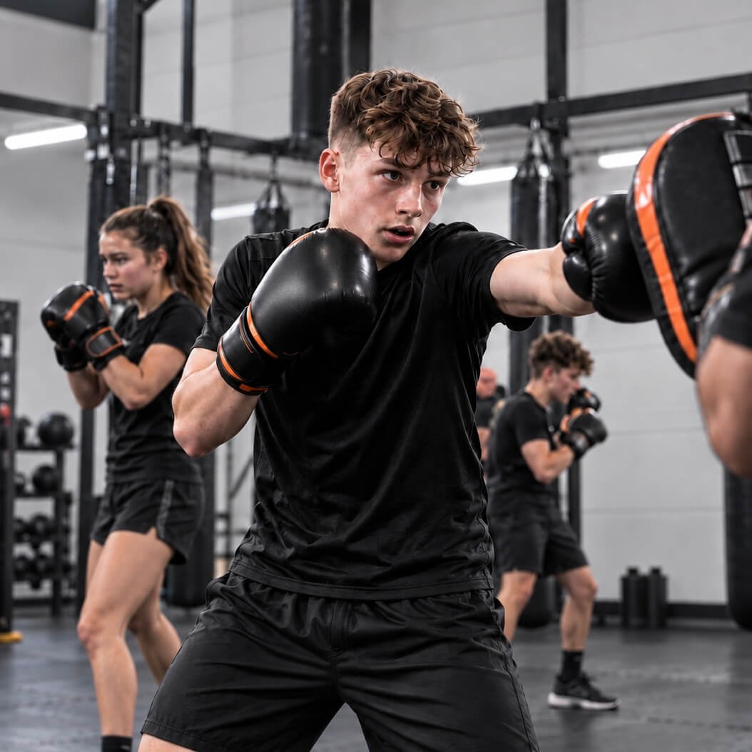 Boy punching